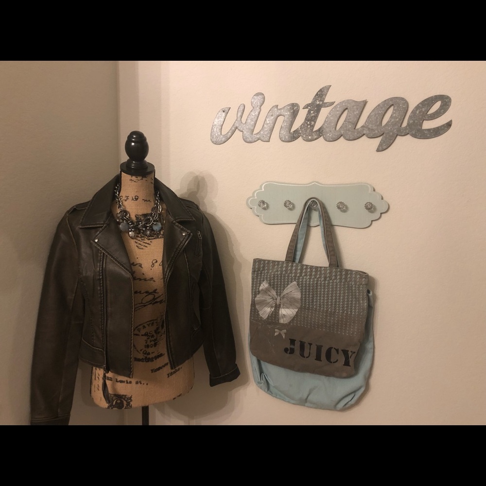 Brown Vegan Motorcycle Jacket